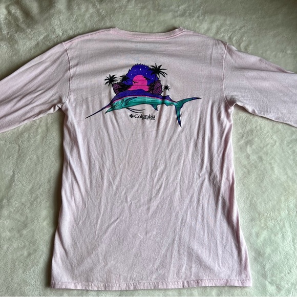 Columbia PFG brand long sleeve, pink color, size small - Picture 2 of 2